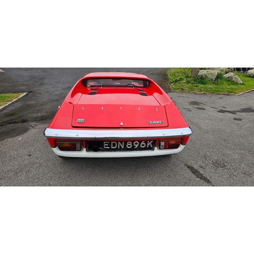 400 - 1972 Lotus Europa Series 2, 1470cc Ford Zetec. Registration number EDN 896K. Chassis number 71030703... 