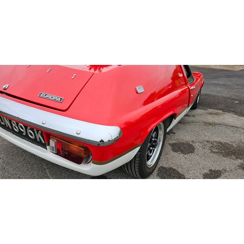 400 - 1972 Lotus Europa Series 2, 1470cc Ford Zetec. Registration number EDN 896K. Chassis number 71030703... 