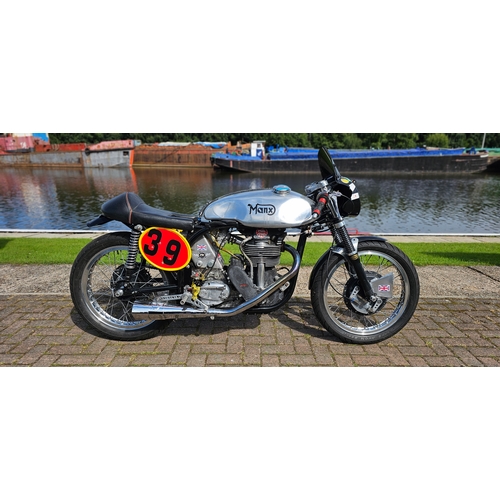 504 - c.1957/8 Manx Norton 40M, 349cc. Registration number, not road registered. Frame number M40 1008. En... 