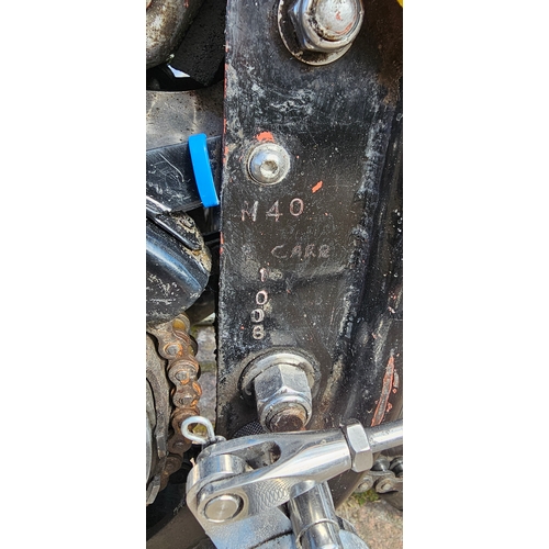 490 - c.1957/8 Manx Norton 40M, 349cc. Registration number, not road registered. Frame number M40 1008. En... 