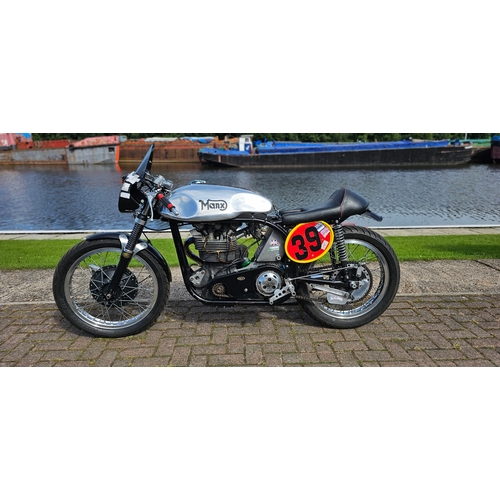 490 - c.1957/8 Manx Norton 40M, 349cc. Registration number, not road registered. Frame number M40 1008. En... 