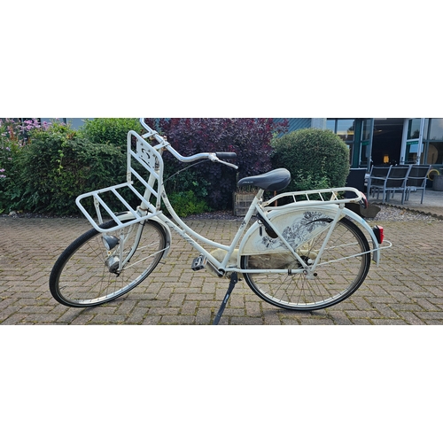 19 - A Dutch Gazelle Basic ladies bicycle, with rear brake activated by peddling backwards