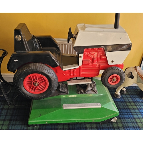 20 - A coin operated child's tactor fairground ride, by Bafco Ltd of Lincolnshire, model B/Tractor, seria... 