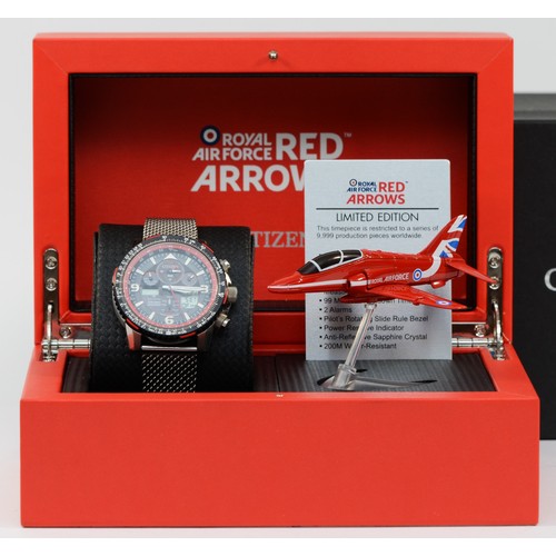 47 - Citizen, Promaster Skyhawk A.T. Royal Air Force Red Arrows limited edition, a stainless steel gentle... 