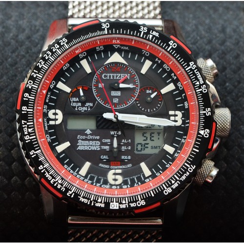 47 - Citizen, Promaster Skyhawk A.T. Royal Air Force Red Arrows limited edition, a stainless steel gentle... 