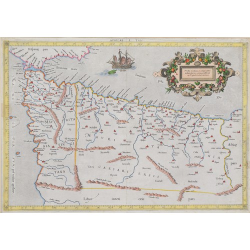 390 - Medius meridianus 16, reliqui ad hunc inclinati sunt pro ratione parallelorum 29 & 34 ad circulum ma... 