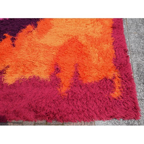 430 - Ege Tæpper Sun Rise 94 de luxe Rug, by Ege Rya, late 1960s-early 1970s, wool, with label, 250 x 360c... 