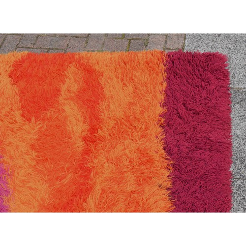 430 - Ege Tæpper Sun Rise 94 de luxe Rug, by Ege Rya, late 1960s-early 1970s, wool, with label, 250 x 360c... 