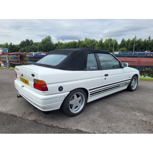 412 - 1993 Ford Escort XR3i Cabriolet. Registration Number K131 SKH. Chassis Number WF0LXXGKALND92497.
Sol... 