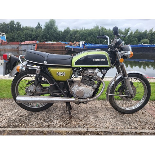 517 - 1976 Honda CB200. Registration number NRY877P. Frame Number 1044657. Engine Number E-1046956.
Sold w... 