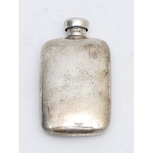 71 - A Tiffany & Co silver perfume flask, London import 1988, 43mm, 16gm, pouch