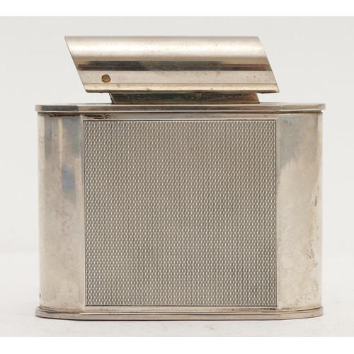 93 - A vintage petrol table lighter, by Altenpohl and Pilgram, with lifting arm, 7.5 x 7cm