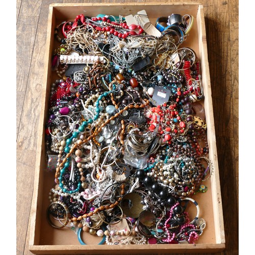 111 - Approximately 10kg of costume jewellery.