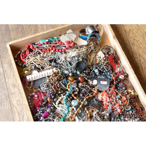 111 - Approximately 10kg of costume jewellery.