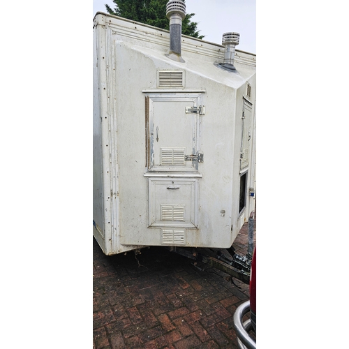 2 - A single axle box trailer, with two inner compartments, lighting all working. 18.5 ft long, the thre... 