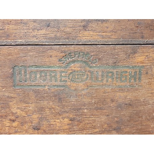 25 - An Moore & Wright engineers toolbox containing a collection of hand tools.