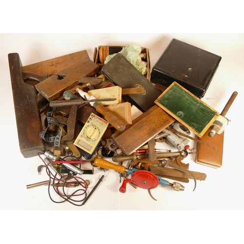 70 - A collection of mid 20th century and later carpenters hand tools in three boxes. (3)