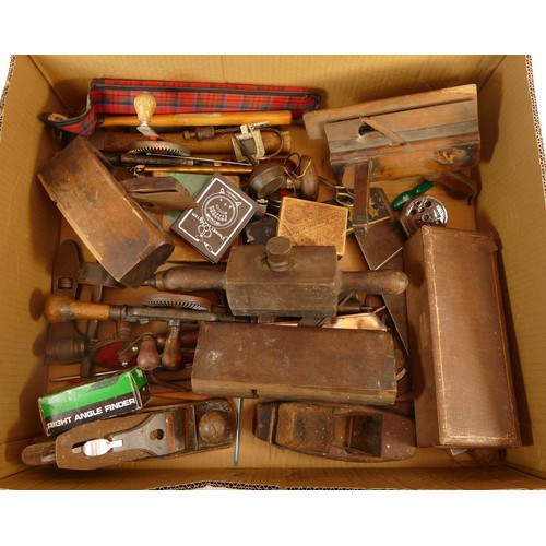 70 - A collection of mid 20th century and later carpenters hand tools in three boxes. (3)