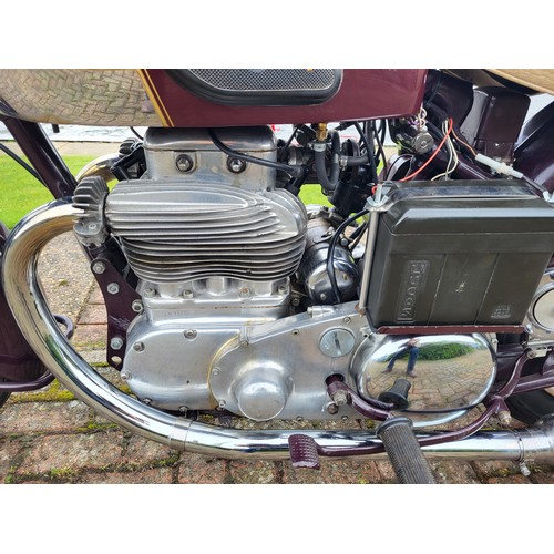 534 - 1957 Ariel Square Four, 1000cc. Registration Number 637XVL, Frame Number GM1087, Engine Number TM119... 