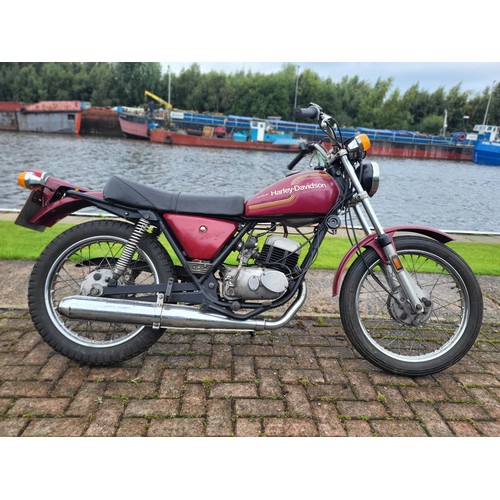 535 - 1976 Aermacchi Harley Davidson SS125, 125cc. Registration Number PWR175P, Frame Number 6F61231H6, En... 