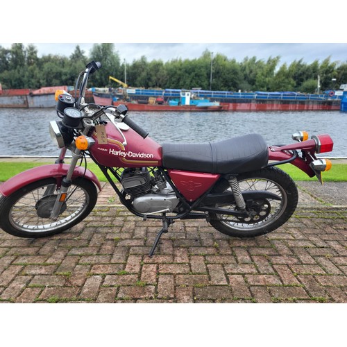 465 - 1976 Aermacchi Harley Davidson SS125, 125cc. Registration Number PWR175P, Frame Number 6F61231H6, En... 