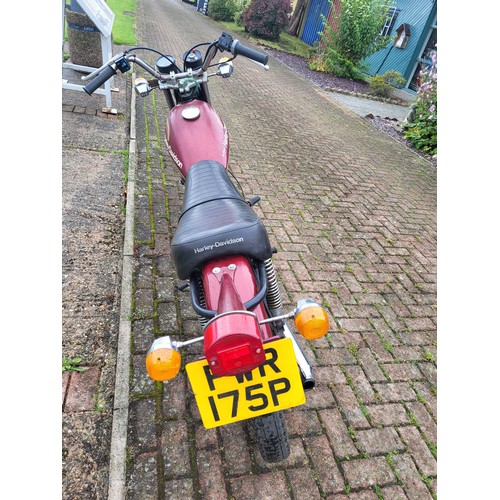 465 - 1976 Aermacchi Harley Davidson SS125, 125cc. Registration Number PWR175P, Frame Number 6F61231H6, En... 