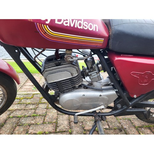 535 - 1976 Aermacchi Harley Davidson SS125, 125cc. Registration Number PWR175P, Frame Number 6F61231H6, En... 