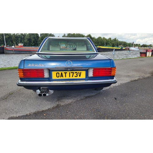 402 - 1979 Mercedes Benz R107 350SL, auto. Registration number OAT 173V. VIN number 10704322014445. Engine... 