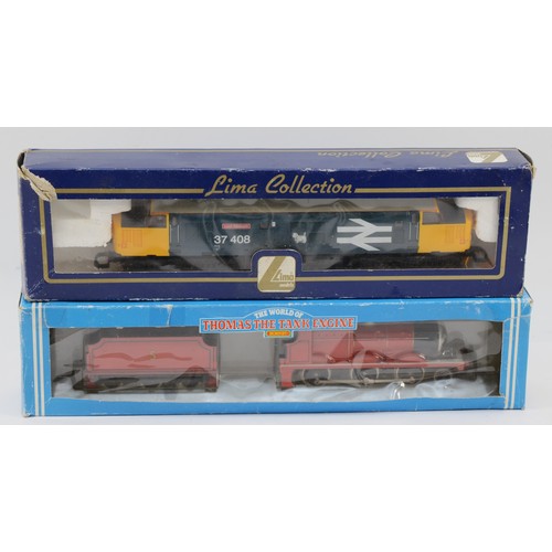 4 - Railway 00 gauge; Lima class 37408 locomotive, boxed, a Hornby R.852 'James' The Red Engine, boxed a... 