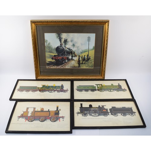 33 - A collection of Railway related books to include titles such as Steam All The Way and Mainline Steam... 