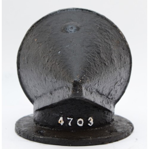 41 - A cast-iron torpedo carriage ventilation air-vent.