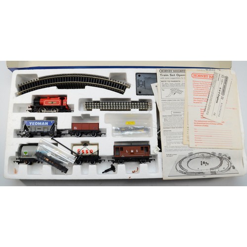 31A - A boxed Hornby Railways R390 OO gauge freight hauler electric train set.