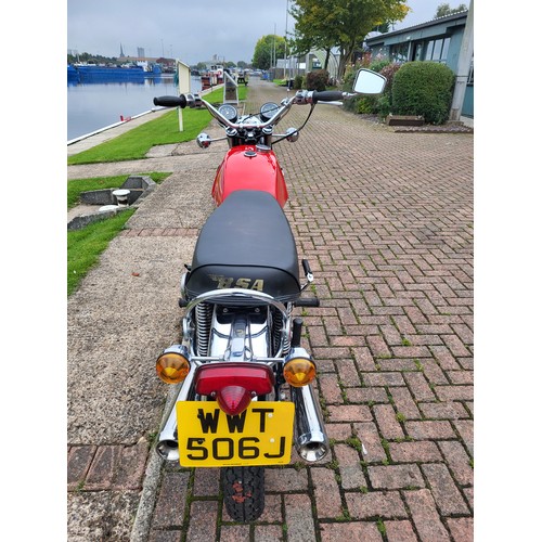 495 - 1973 BSA A65L Lightning. 654cc. Registration Number WWT506J. Frame Number HE12729. Engine Number HE1... 