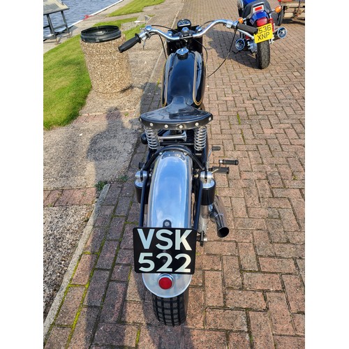 485 - 1955 AJS 16c Trials Bike. 350cc. Registration Number VSK 522. Frame Number C6360. Engine Number 5616... 