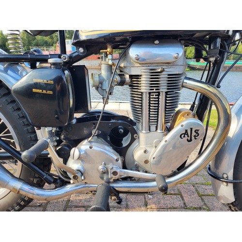 485 - 1955 AJS 16c Trials Bike. 350cc. Registration Number VSK 522. Frame Number C6360. Engine Number 5616... 