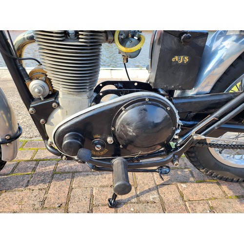 485 - 1955 AJS 16c Trials Bike. 350cc. Registration Number VSK 522. Frame Number C6360. Engine Number 5616... 