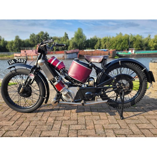 497 - 1929 Scott Sport Squirrel, 596cc. Registration Number UA 7497. Frame Number 2738. Engine Number Y342... 