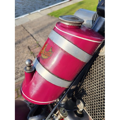 497 - 1929 Scott Sport Squirrel, 596cc. Registration Number UA 7497. Frame Number 2738. Engine Number Y342... 