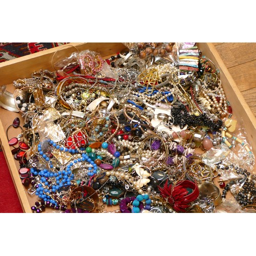 8 - Approximately 10kg of costume jewellery.