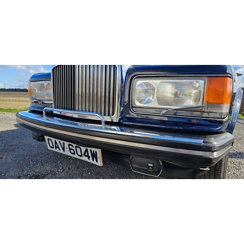 410 - 1981 Bentley Mulsanne, 6750cc. Registration number OAV 604W. VIN number SCBZS00098CHO2245. Engine nu... 