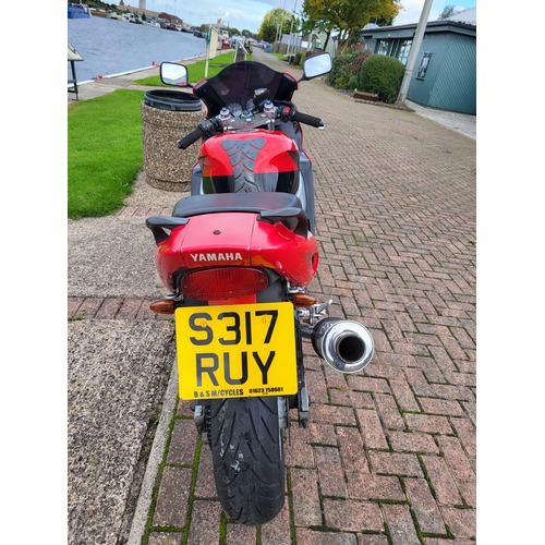 499 - 1998 Yamaha YZF 600R, Thundercat, 599cc. Registration number S317 RUY. Frame number JYA4TV0000004005... 