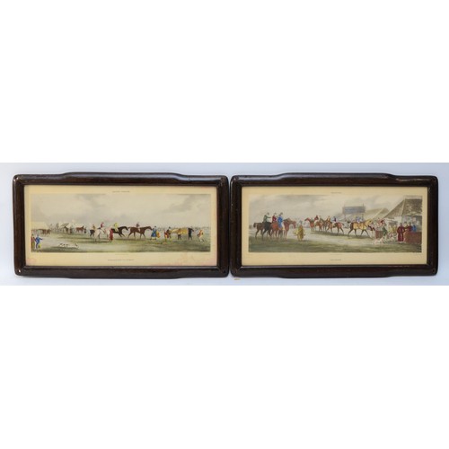 16 - A pair of framed hand-coloured engravings, depicting English hunting scenes, painted by Henry Alken,... 