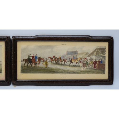 16 - A pair of framed hand-coloured engravings, depicting English hunting scenes, painted by Henry Alken,... 