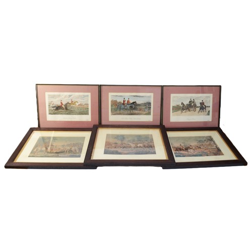 22 - Six framed prints and engravings, three by Charles Hunt and published by JM Queen, 37 Great Marlboro... 