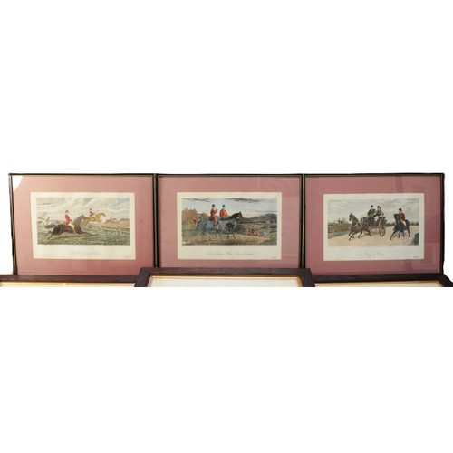 22 - Six framed prints and engravings, three by Charles Hunt and published by JM Queen, 37 Great Marlboro... 