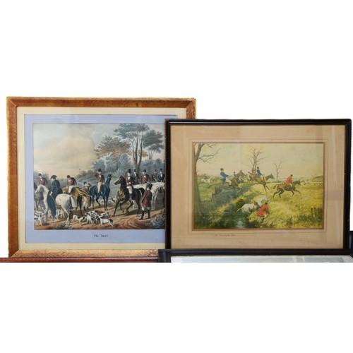 40 - A set of four prints, depicting English hunting scenes, to include an example entitled The Berkshire... 