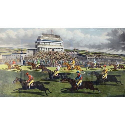 70 - A framed hand-coloured engraving, entitled The Liverpool Grand National Steeple Chase - Coming In, p... 