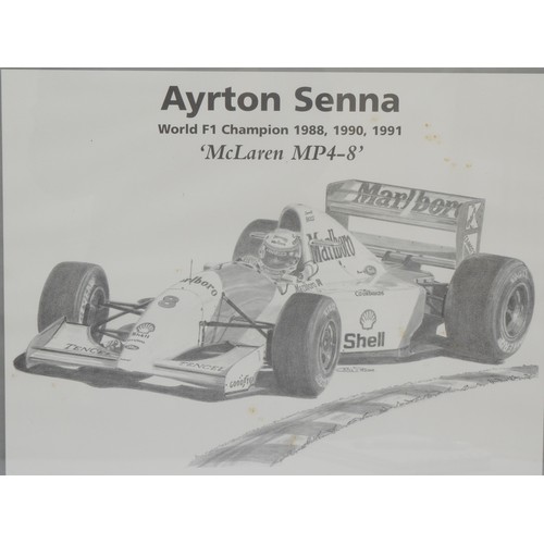 29 - Senna, 'The Magic', a collectors album of 162 information trading cards, 1984 - 1994, original folde... 