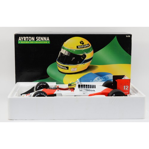 36 - Minichamps, Ayrton Senna Racing Car Collection, scale 1:12 McLaren MP4-4, 1988, boxed. (1 item)