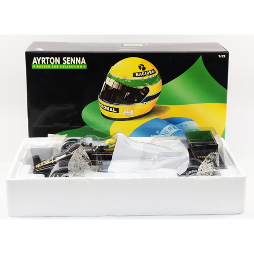 37 - Minichamps, Ayrton Senna Racing Car Collection, scale 1:12 Lotus Renault 97T, 1985, boxed. (1 item)